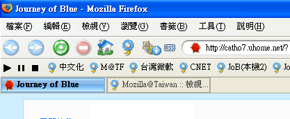 使用「Noia 2.0(Lite)」佈景主題後的Firefox截圖