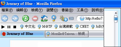 使用「Noia 2.0(eXtreme)」佈景主題後的Firefox截圖